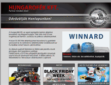 Tablet Screenshot of hungarofek.com